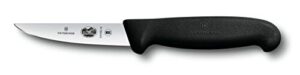 victorinox fibrox boning utility knife with black handle, 4 inch