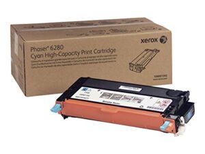 xerox phaser 6280 cyan high capacity toner cartridge (5,900 pages) – 106r01392