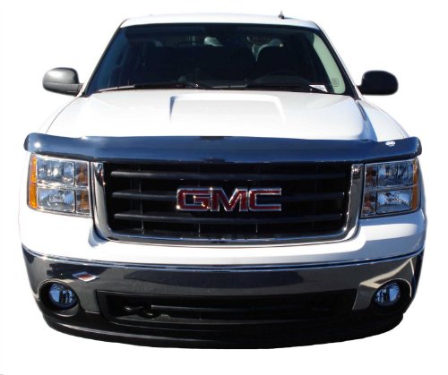 Auto Ventshade [AVS] Bugflector II / Hood Shield | High Profile, Dark Smoke | 25159 | 2007-2013 GMC Sierra 1500, 2007-2010 Sierra 2500HD & 3500HD