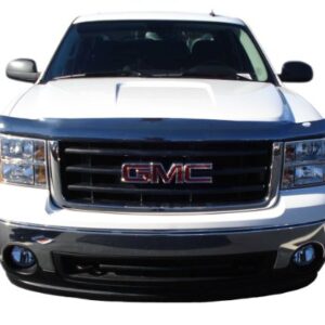 Auto Ventshade [AVS] Bugflector II / Hood Shield | High Profile, Dark Smoke | 25159 | 2007-2013 GMC Sierra 1500, 2007-2010 Sierra 2500HD & 3500HD