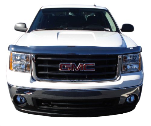 Auto Ventshade [AVS] Bugflector II / Hood Shield | High Profile, Dark Smoke | 25159 | 2007-2013 GMC Sierra 1500, 2007-2010 Sierra 2500HD & 3500HD