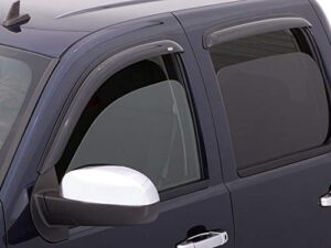 auto ventshade [avs] ventvisor / rain guards| outside mount, smoke 2 pc | 92741 | fits 2004-2014 ford f-150 supercab, 2009-2014 ford f-150 std cab/supercrew 10-14 ford f-150 svt raptor supercrew (front only)