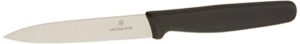 victorinox cutlery 4-inch utility knife, black polypropylene handle (47501)