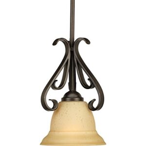 progress lighting p5153-77 traditional six bath from broadway collection in pewter, nickel, silver finish lighting accessory, 7-1/2-inch diameter x 11-inch height, forged bronze