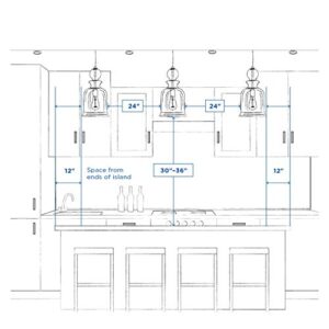 Progress Lighting P5153-77 Traditional Six Bath from Broadway Collection in Pewter, Nickel, Silver Finish Lighting Accessory, 7-1/2-Inch Diameter x 11-Inch Height, Forged Bronze