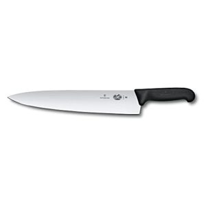 victorinox 12-inch fibrox chef’s knife/slicer with black handle