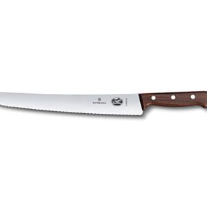 Victorinox 10-1/4-Inch Wavy Edge Bread Knife, Rosewood Handle