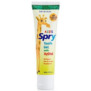 spry kid’s xylitol tooth gel, original, 2 fl oz