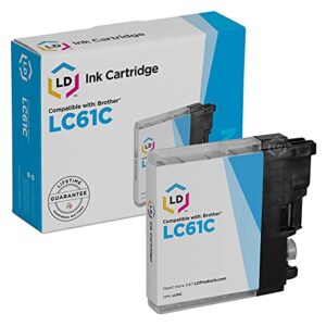 LD Compatible Ink Cartridge Replacement for Brother LC61C (Cyan)