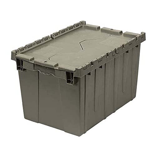 Quantum Storage Systems, QDC2115-12, Attached Lid Container, 1.67 Cu Ft, Gray, 21" x 15" x 12", Other