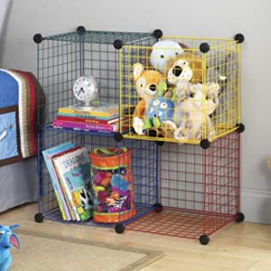 Whitmor Kids Storage Cubes Set of 4 Multicolor