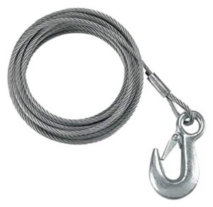 fulton (wc325 0100) 3/16″ x 25′ winch cable with hook