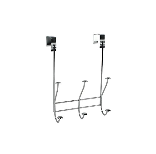 Spectrum Diversified Windsor Over The Door 3-Hook Rack, Chrome