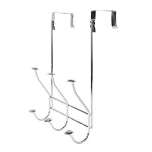 Spectrum Diversified Windsor Over The Door 3-Hook Rack, Chrome