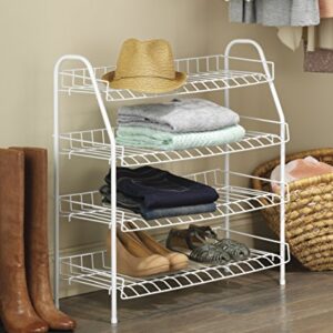 Whitmor - 6023-211 4-Tier Closet Shelves White