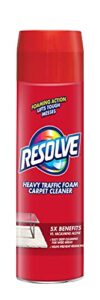 resolve high traffic carpet foam, 22 oz can, cleans freshens softens & removes stains