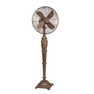cc home furnishings 55″ extravagant royal victorian oscillating indoor standing floor fan
