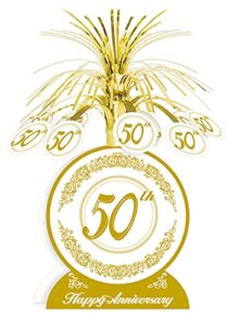 50th anniversary centerpiece party accessory (1 count) (1/pkg)