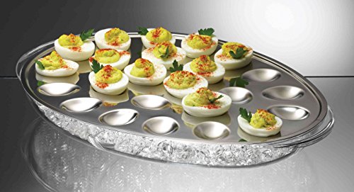 Prodyne Egg Platter, 17", Silver