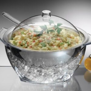 Prodyne IC-30 ICED Salad Bowl, 4 Qt, Off-white
