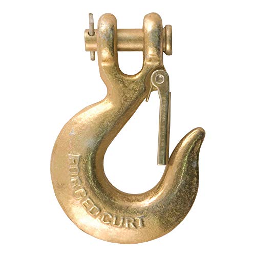 CURT 81950 5/16-Inch Forged Steel Clevis Slip Hook with Safety Latch, 18,000 lbs, 3/4-In Opening, 5/16" Pin