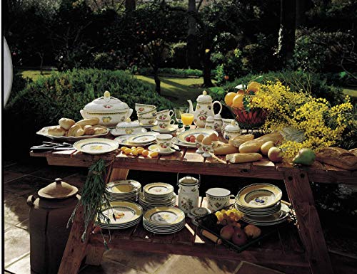 Villeroy & Boch French Garden Orange Dinner Plate, 10.25 in, White/Multicolored