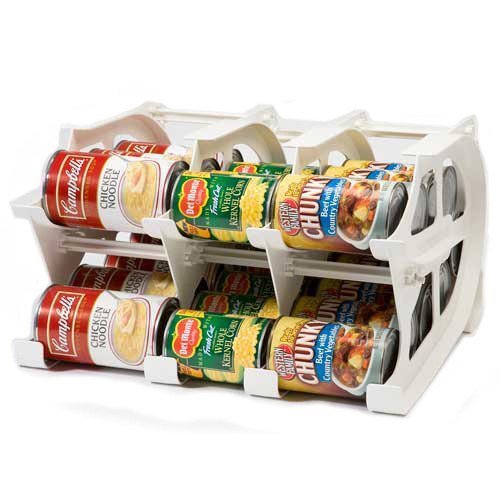 FIFO Mini Can Tracker Stores up to 30 Cans | Rotates First in First Out | Storage for Home Cupboard, Pantry and Cabinet | Organize Your Kitchen | 4" Cans or Taller (Mini Can Tracker - 30 cans)