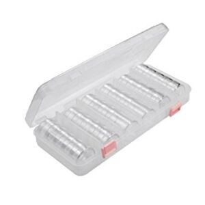 SE 28-in-1 Round Containers Inside a Plastic Storage Box with Stackable Screw-On Lids - 87138DB