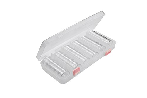 SE 28-in-1 Round Containers Inside a Plastic Storage Box with Stackable Screw-On Lids - 87138DB