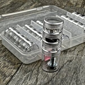 SE 28-in-1 Round Containers Inside a Plastic Storage Box with Stackable Screw-On Lids - 87138DB