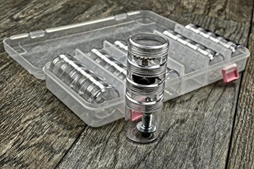 SE 28-in-1 Round Containers Inside a Plastic Storage Box with Stackable Screw-On Lids - 87138DB