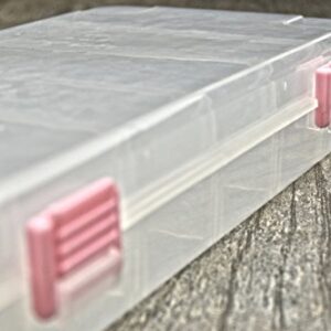 SE 28-in-1 Round Containers Inside a Plastic Storage Box with Stackable Screw-On Lids - 87138DB