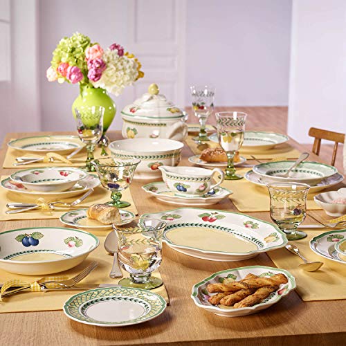 Villeroy & Boch French Garden Fleurence Oval Platter, 17.25 in, White/Multicolored