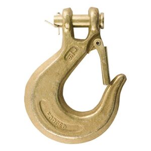 curt 81970 7/16-inch forged steel clevis slip hook with safety latch, 40,000 lbs, 1-1/3-in opening, 7/16″ pin