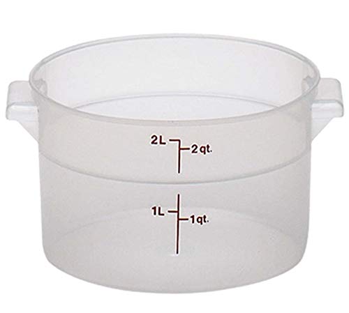 Cambro (RFS2PP190) 2 Qt. Round Polypropylene Food Storage Container - Camwear