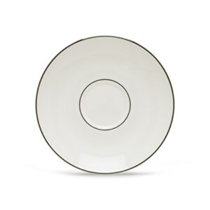 lenox continental dining platinum saucer, white
