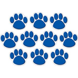 teacher created resources accents, blue paw print (4275)