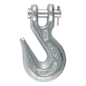 curt 81350 3/8-inch forged steel clevis grab hook, 5,400 lbs. work load, 1/2-in pin