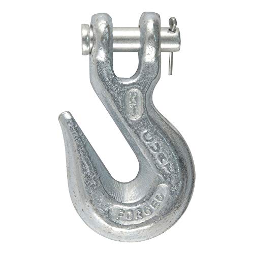 CURT 81350 3/8-Inch Forged Steel Clevis Grab Hook, 5,400 lbs. Work Load, 1/2-In Pin