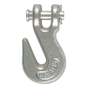 curt 81330 1/4-inch forged steel clevis grab hook, 3,150 lbs. work load, 3/8-in pin
