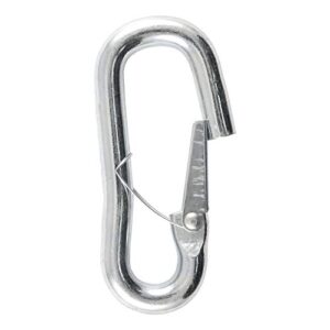 curt 81288 snap hook trailer safety chain hook carabiner clip, 9/16-inch diameter, 5,000 lbs