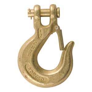 CURT 81980 1/2-Inch Forged Steel Clevis Slip Hook with Safety Latch, 48,000 lbs, 1-1/4-In Opening, 1/2" Pin