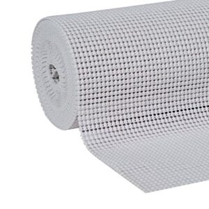 Duck Non-Adhesive Shelf Liner Select Grip EasyLiner, 12-inch x 20 Feet, White