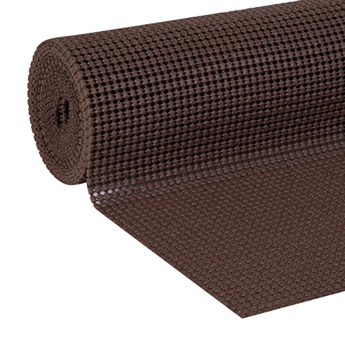 Duck Brand Select Grip EasyLiner Shelf and Drawer Liner, 12-Inch x 10-Feet, Non-Adhesive, Chocolate, 1141992