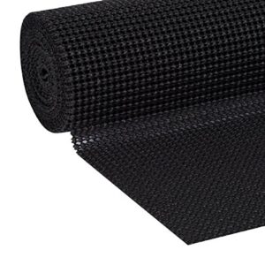 Duck Brand Select Grip EasyLiner Shelf and Drawer Liner, Non-Adhesive, 12-Inch x 10-Feet, Non-Adhesive, Black, 1359571