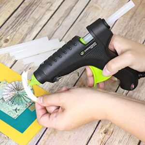 Surebonder DT-270 Dual Temperature 40W Full Size Hot Melt Glue Gun-Uses 7/16" D Glue Sticks , Green/Black