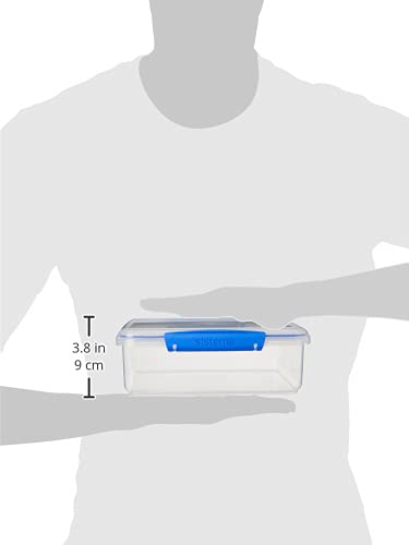 Sistema 1700 Klip It Collection Rectangle Food Storage Container, 2 Liter/67.6 Ounce