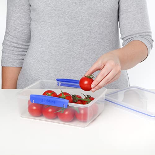 Sistema 1700 Klip It Collection Rectangle Food Storage Container, 2 Liter/67.6 Ounce