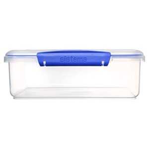 Sistema 1700 Klip It Collection Rectangle Food Storage Container, 2 Liter/67.6 Ounce