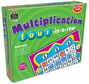 teacher created resources multiplication: four-in-a-row game (7803)